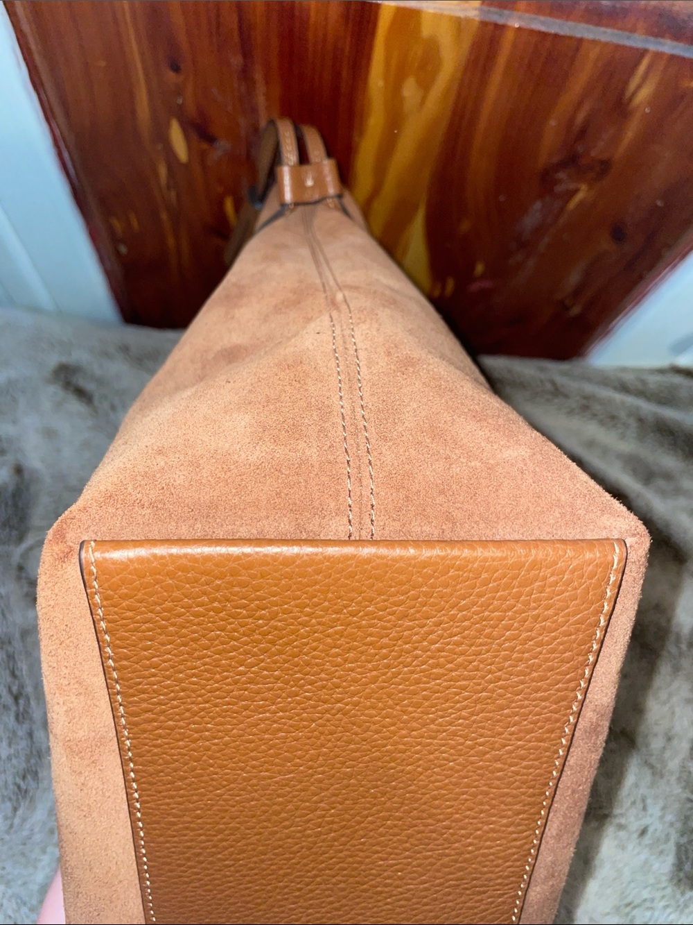 NWOT Coach ‘Andy’ Suede Tote - Picture 6 of 12